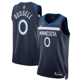 Dres Minnesota Timberwolves D Angelo Russell Nike 2022-23 Icon Edition Navy Swingman